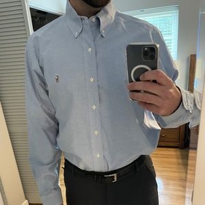 Ralph Lauren XL Custom Fit Blue Button Down
